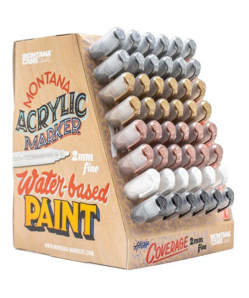 Montana Acrylic Marker 2mm Action Display Metallic